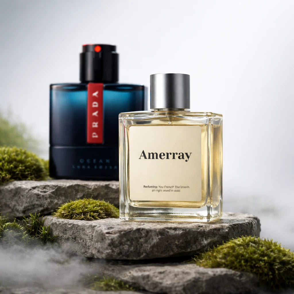 Flacon du parfum AMERRAY Inspired By Luna Rossa Ocean, inspiration Prada - Maroc