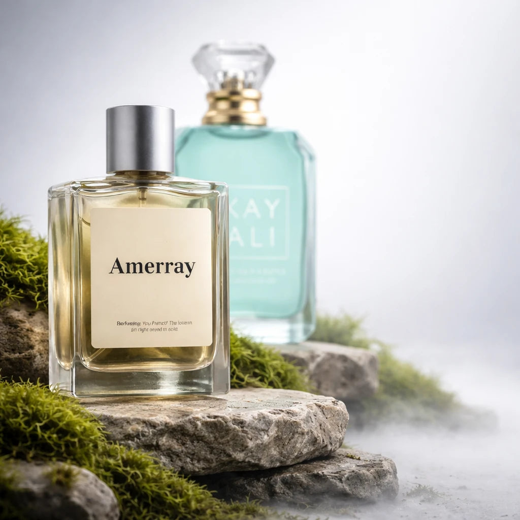 Bouteille du parfum AMERRAY Inspired By Maldives in a Bottle Ylang Coco | 20 Eau de Parfum, inspiré de Kayali Fragrances - Ma
