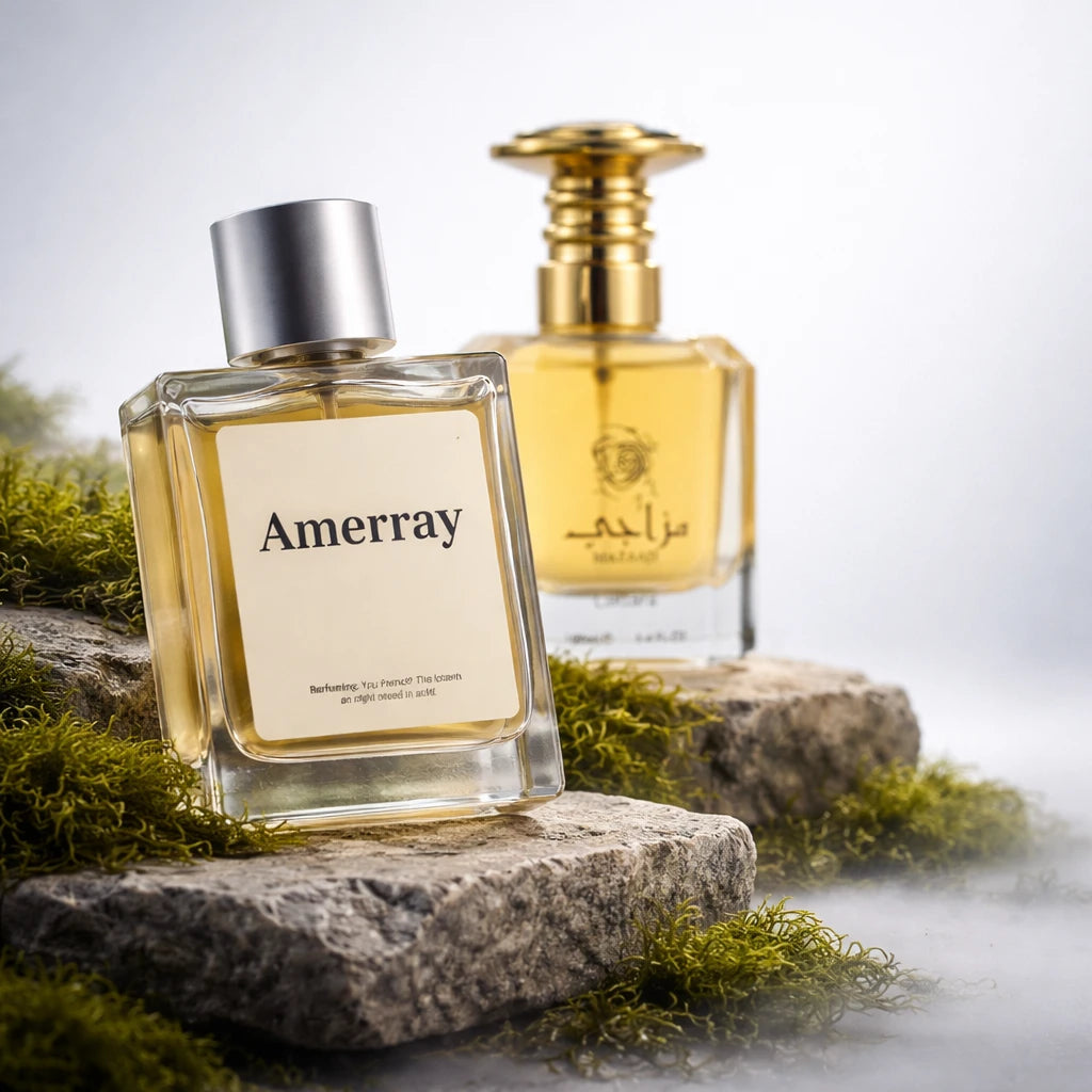 Bouteille du parfum AMERRAY Inspired By Mazaaji, inspiré de Lattafa Perfumes - Maroc