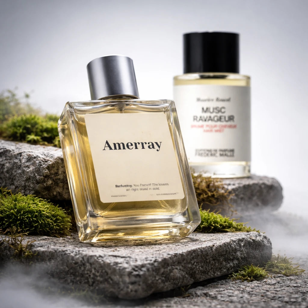 Bouteille du parfum AMERRAY Inspired By Musc Ravageur Hair Mist, inspiré de Frederic Malle - Maroc