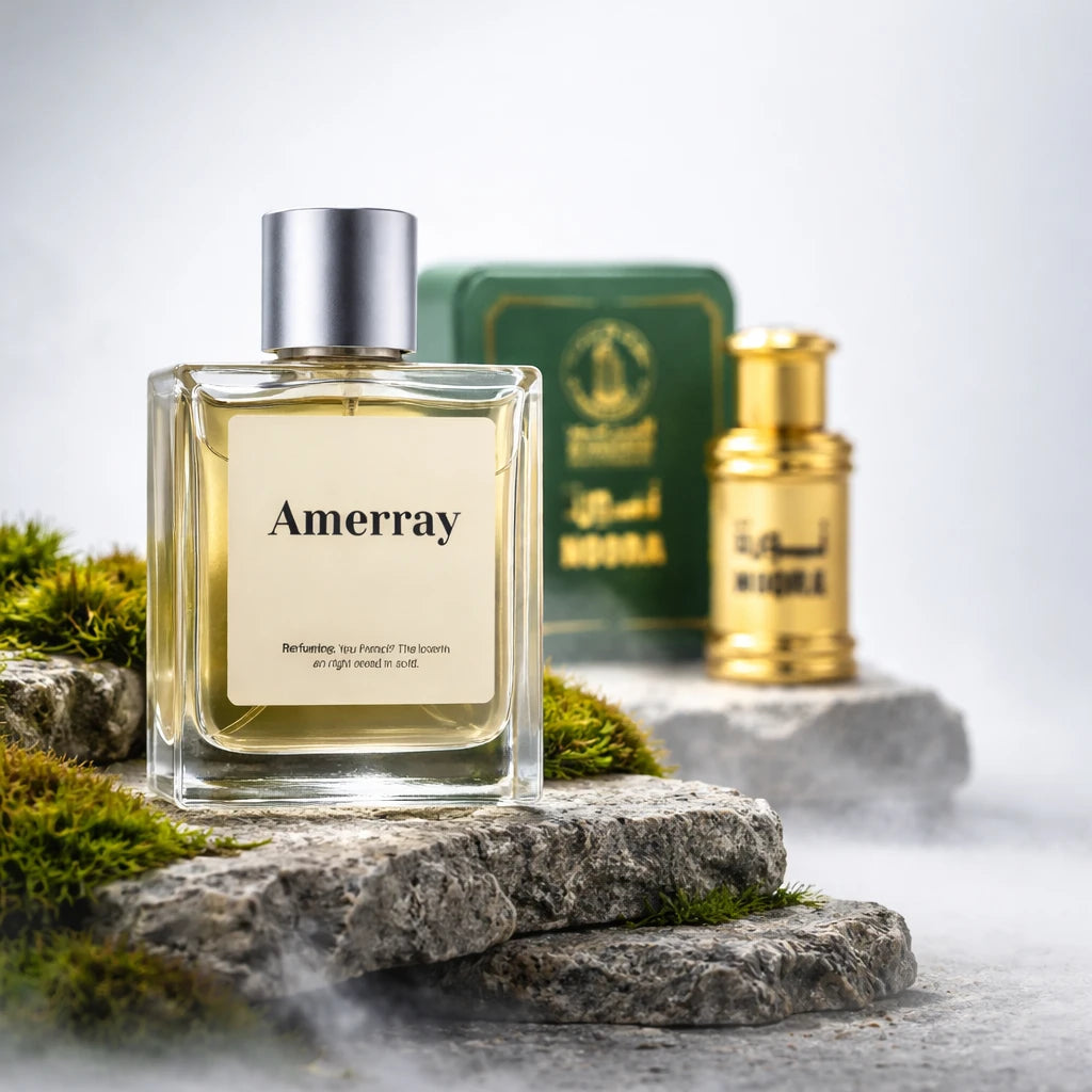 Bouteille du parfum AMERRAY Inspired By Noora, inspiré de Al Haramain - Maroc