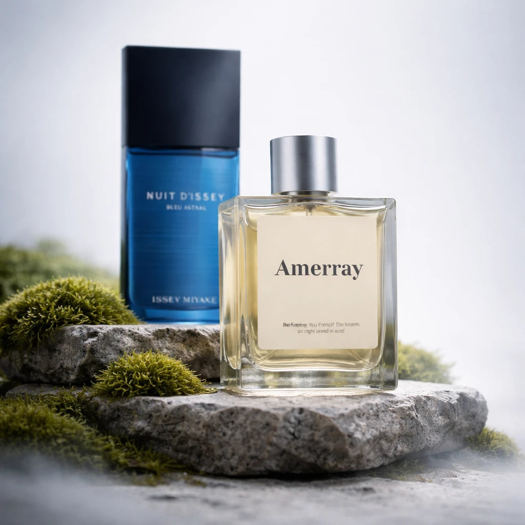 Flacon du parfum AMERRAY Inspired By Nuit d'Issey Bleu Astral, inspiration Issey Miyake - Maroc
