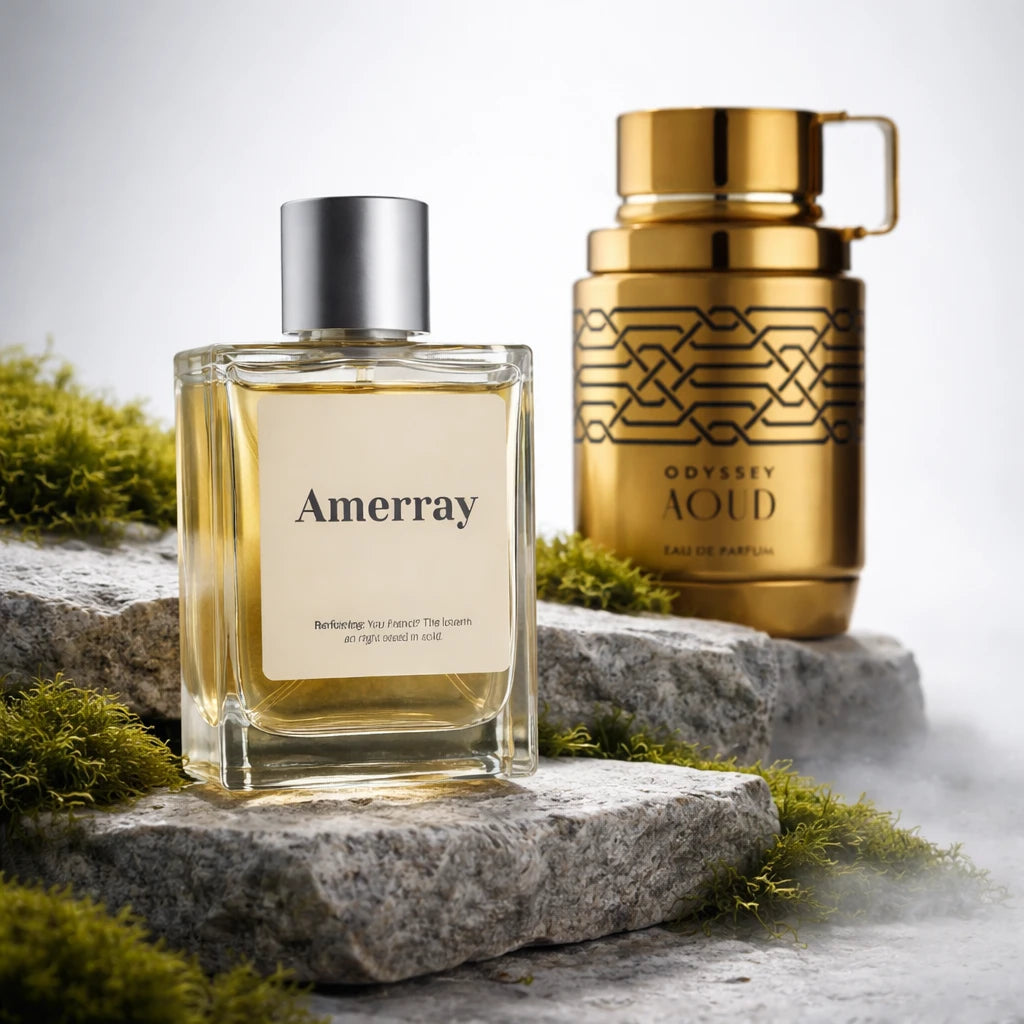 Flacon du parfum inspiré de Odyssey Aoud de Armaf – Amerray Maroc