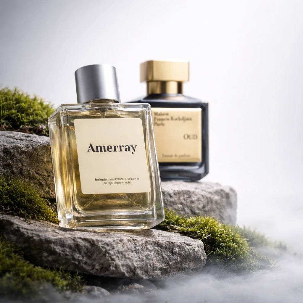 Bouteille du parfum AMERRAY Inspired By Oud Extrait de Parfum, inspiré de Maison Francis Kurkdjian - Maroc