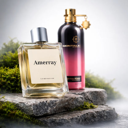 Flacon du parfum inspiré de Oud Fool Roses de Montale – Amerray Maroc