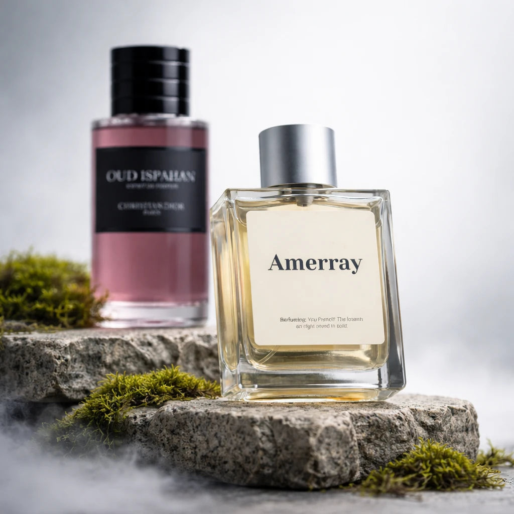 Parfum Inspired By Oud Ispahan Esprit De Parfum de la maison AMERRAY, inspiration Dior - Maroc
