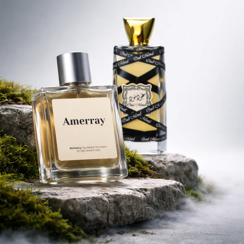 Flacon du parfum AMERRAY Inspired By Oud Mood, inspiration Lattafa Perfumes - Maroc