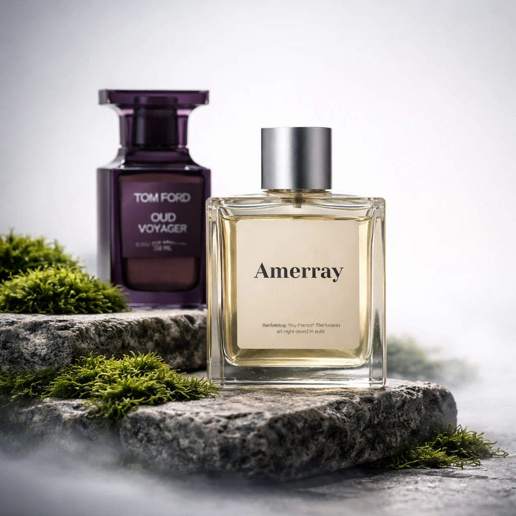 Flacon du parfum inspiré de Oud Voyager de TOM FORD – Amerray Maroc