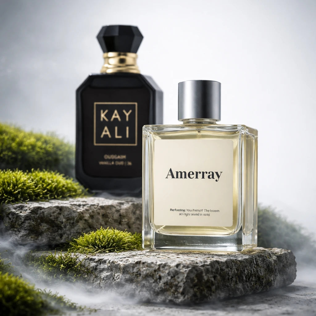 Flacon du parfum AMERRAY Inspired By Oudgasm Vanilla Oud | 36 Eau de Parfum Intense, inspiration Kayali Fragrances - Maroc