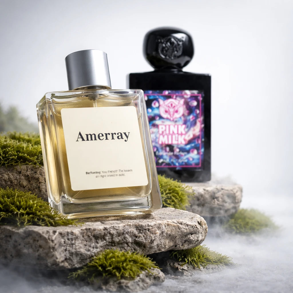 Bouteille du parfum AMERRAY Inspired By Pink Milk, inspiré de Lorenzo Pazzaglia - Maroc