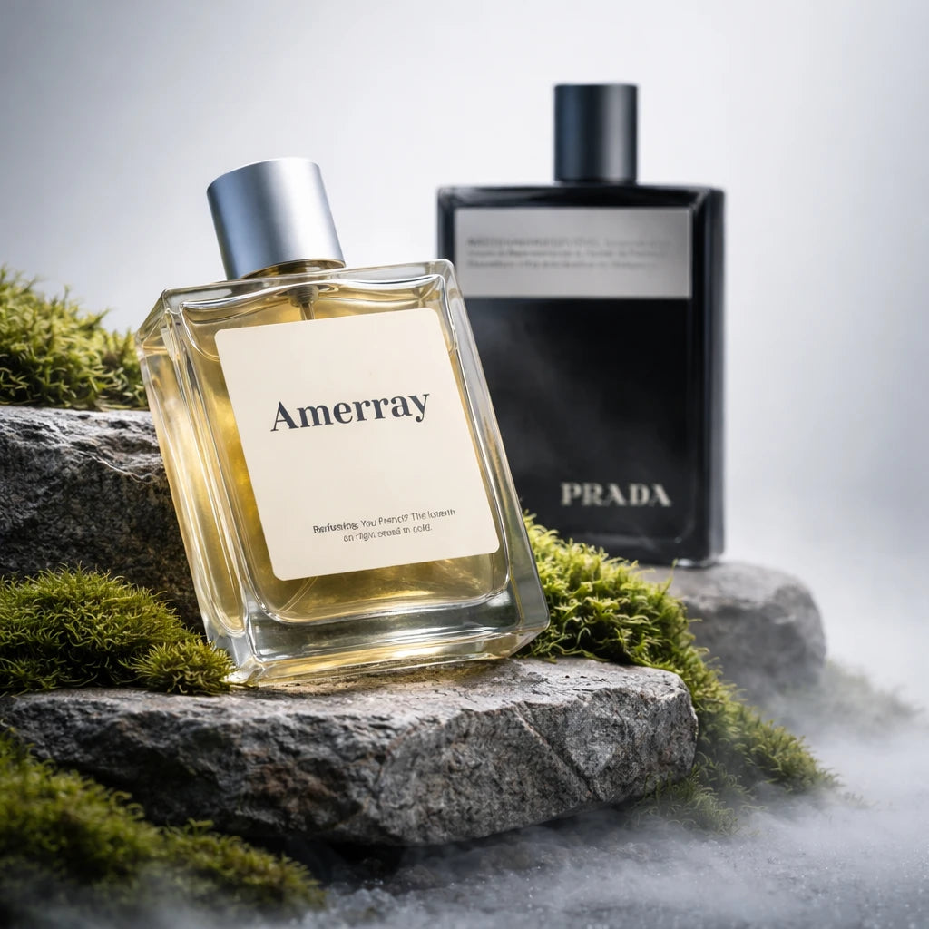 Bouteille du parfum AMERRAY Inspired By Prada Amber Pour Homme Intense, inspiré de Prada - Maroc