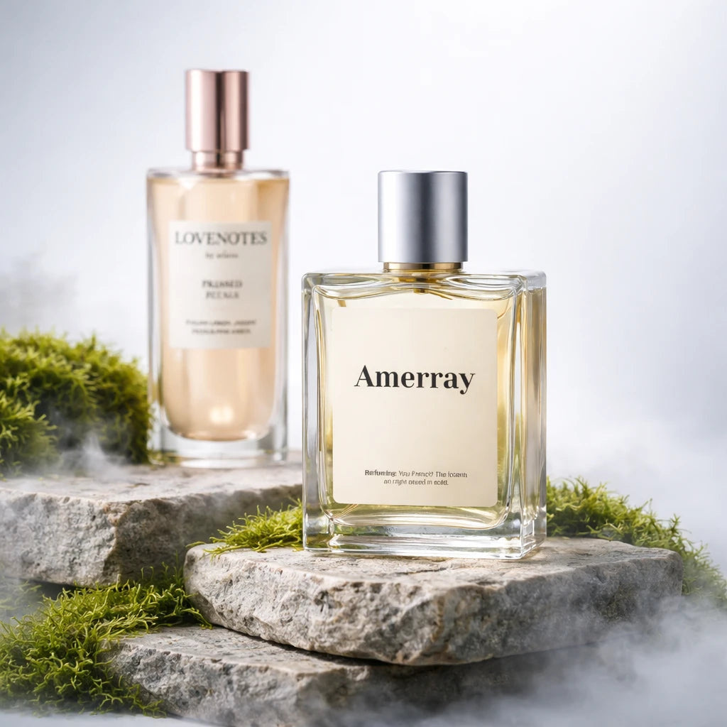 Bouteille du parfum AMERRAY Inspired By Pressed Petals, inspiré de Ariana Grande - Maroc