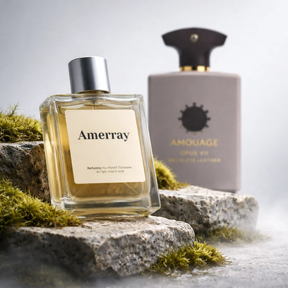 Flacon du parfum inspiré de Reckless Leather de Amouage – Amerray Maroc