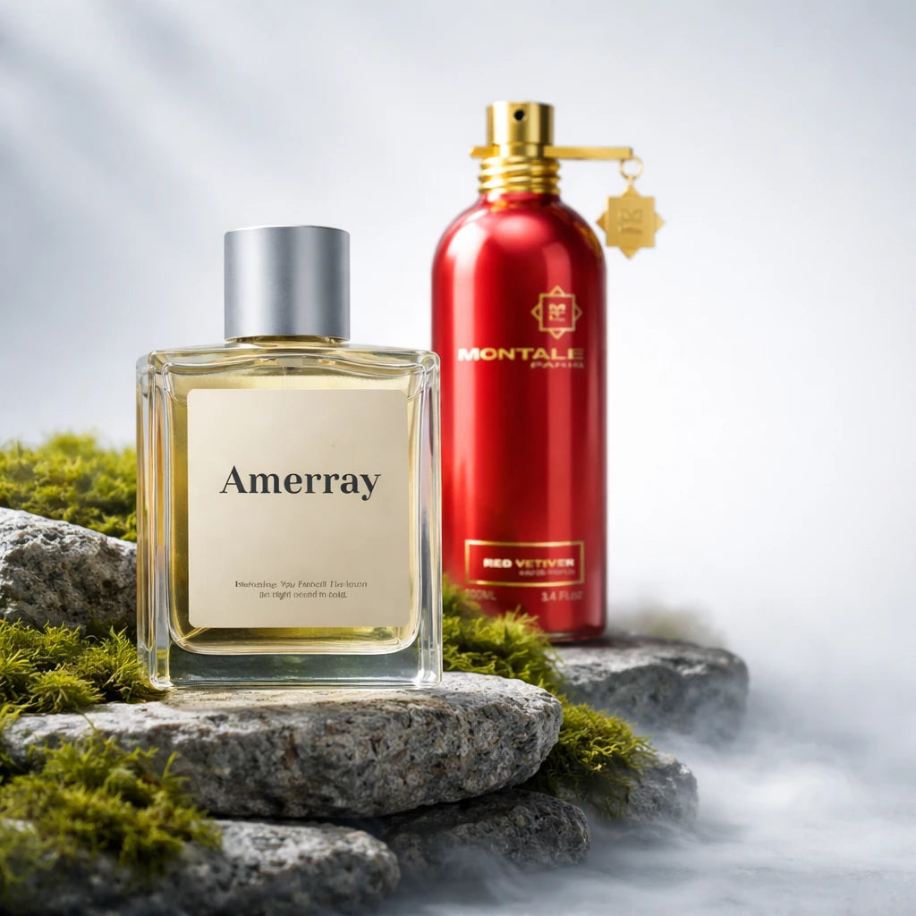 Flacon du parfum inspiré de Red Vetiver de Montale – Amerray Maroc