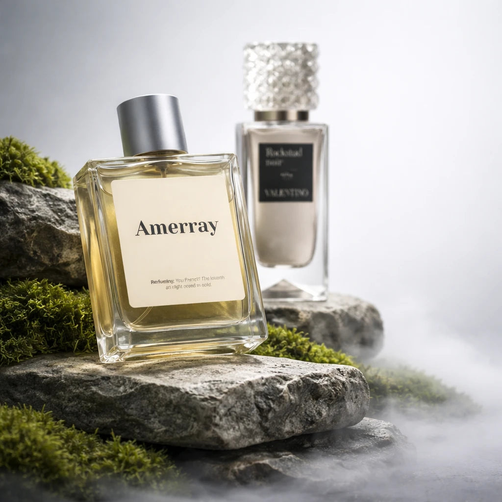 Flacon du parfum inspiré de Rockstud Noir de Valentino – Amerray Maroc