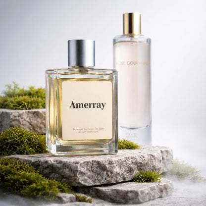 Bouteille du parfum AMERRAY Inspired By Rose Gourmand For Her, inspiré de Zara - Maroc