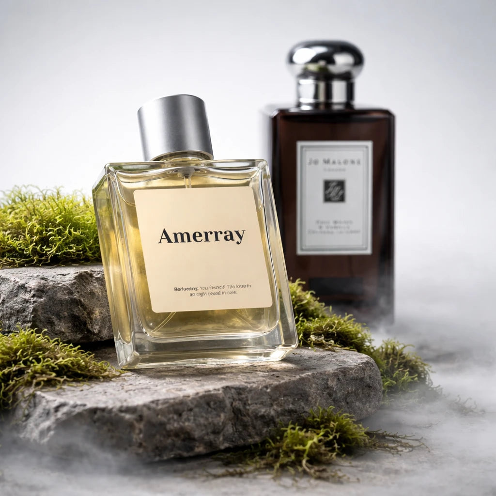 Bouteille du parfum AMERRAY Inspired By Rose Water & Vanilla, inspiré de Jo Malone London - Maroc