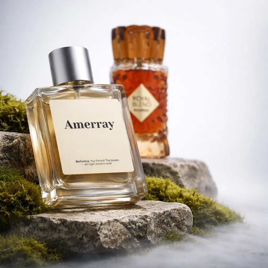 Bouteille du parfum AMERRAY Inspired By Royal Blend Bourbon, inspiré de French Avenue - Maroc