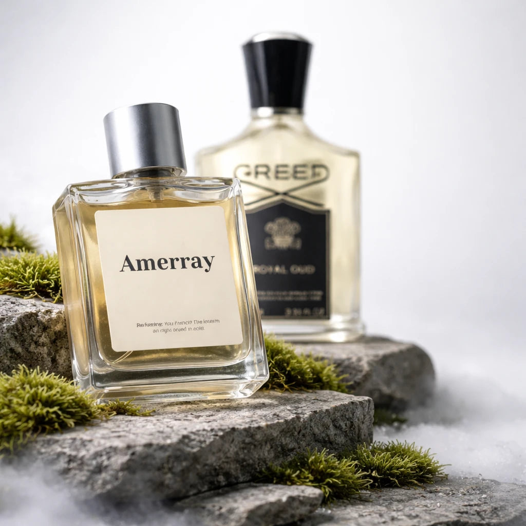 Bouteille du parfum AMERRAY Inspired By Royal Oud, inspiré de Creed - Maroc