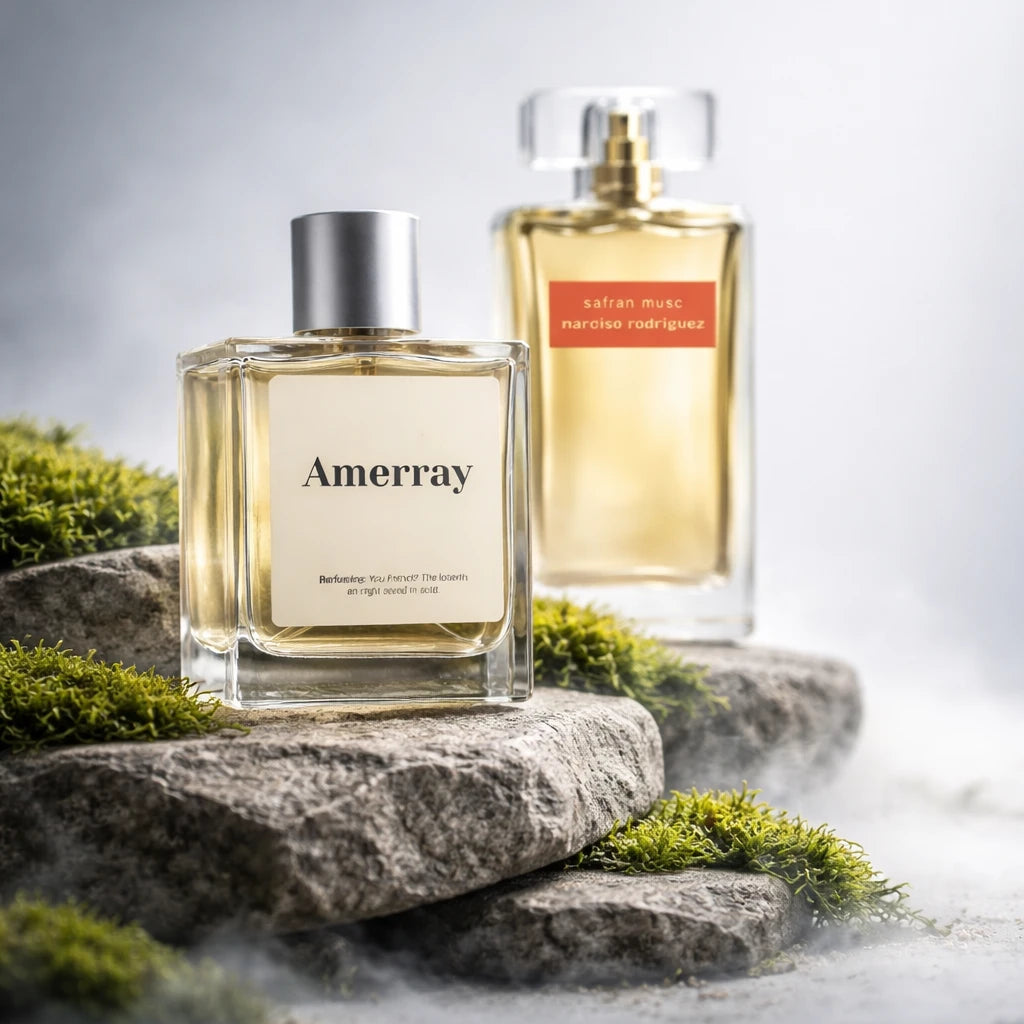 Flacon du parfum inspiré de Safran Musc de Narciso Rodriguez – Amerray Maroc