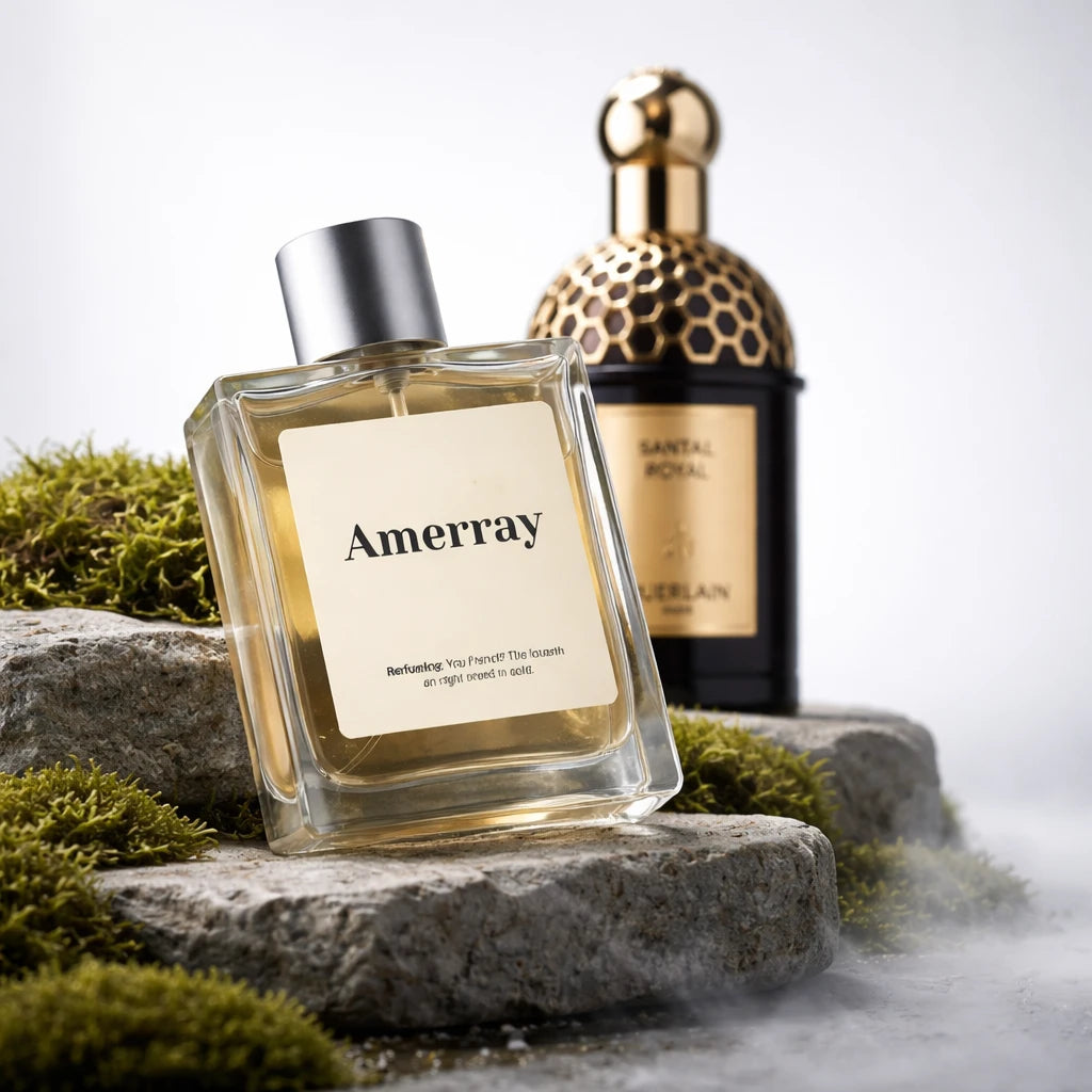 Flacon du parfum inspiré de Santal Royal de Guerlain – Amerray Maroc