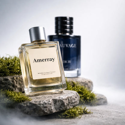 Flacon du parfum AMERRAY Inspired By Sauvage Rare Blend, inspiration Dior - Maroc