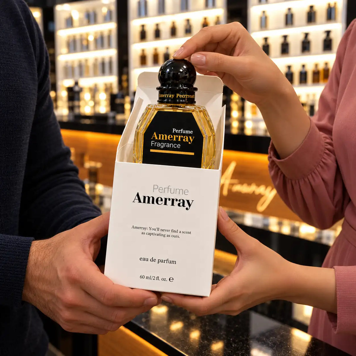 Parfum Amerray Savoy Steam – parfum unisexe, présentation en coffret