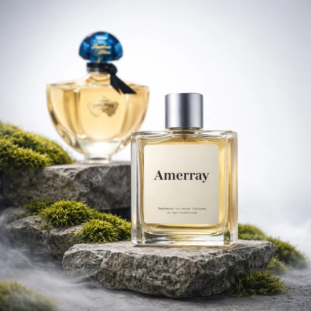 Bouteille du parfum AMERRAY Inspired By Shalimar Millésime Jasmin, inspiré de Guerlain - Maroc