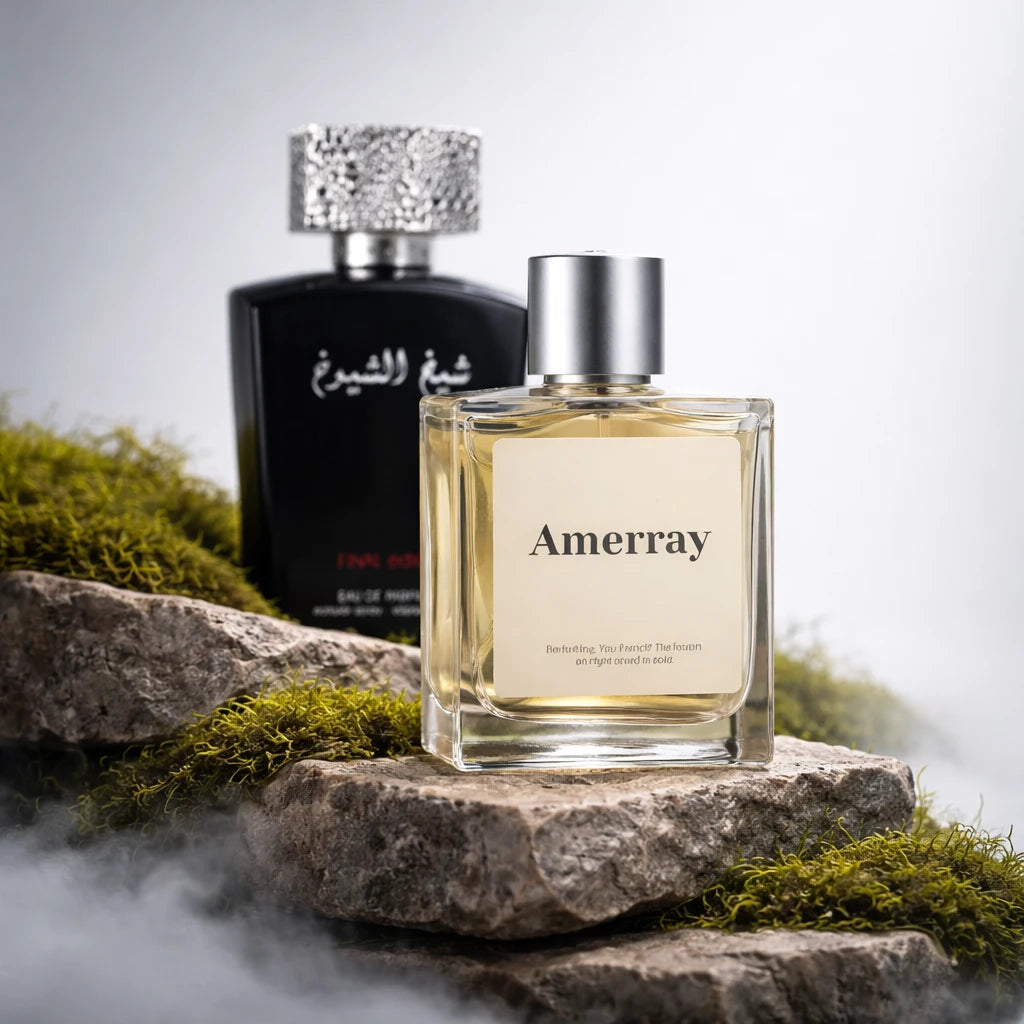 Flacon du parfum AMERRAY Inspired By Sheikh Shuyukh Final Edition, inspiration Lattafa Perfumes - Maroc