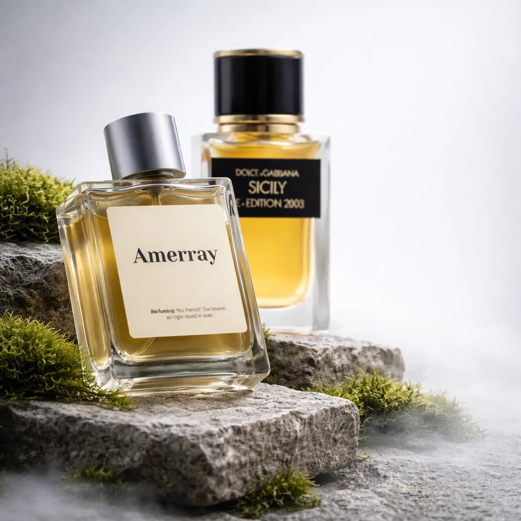 Flacon du parfum AMERRAY Inspired By Sicily Re-Edition 2003, inspiration Dolce&Gabbana - Maroc