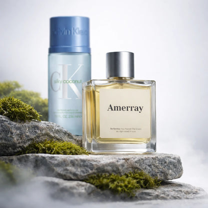 Flacon du parfum inspiré de Silky Coconut Body Mist de Calvin Klein – Amerray Maroc