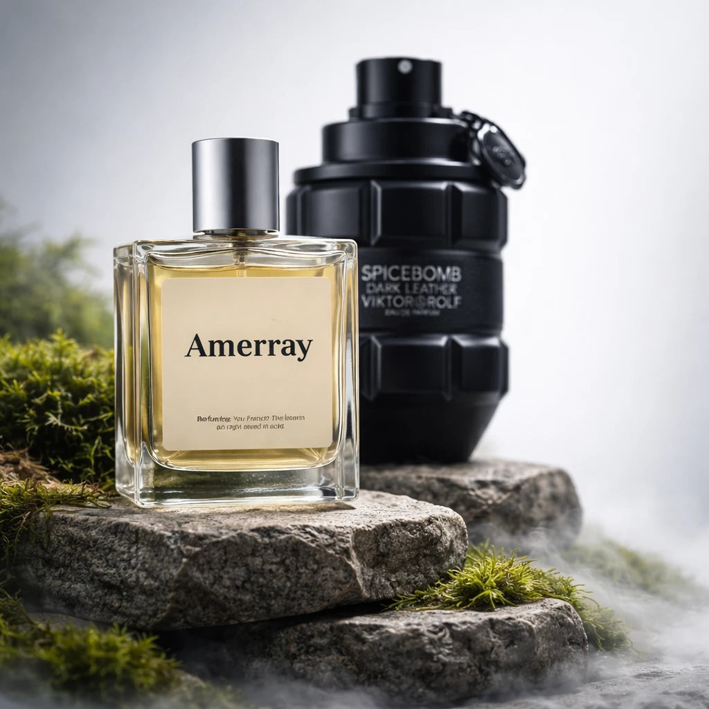 Flacon du parfum inspiré de Spicebomb Dark Leather de Viktor&Rolf – Amerray Maroc