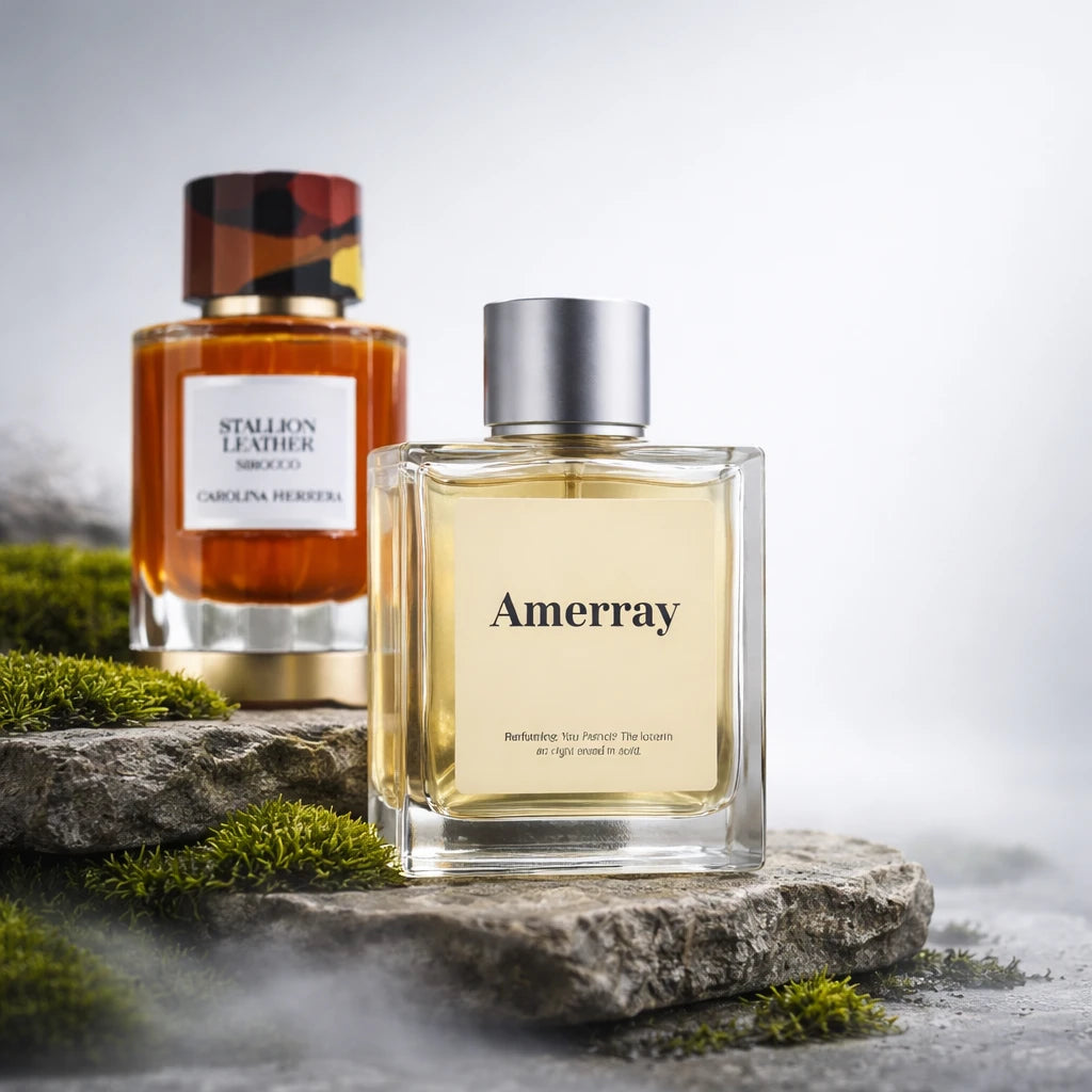 Flacon du parfum inspiré de Stallion Leather Sirocco de Carolina Herrera – Amerray Maroc