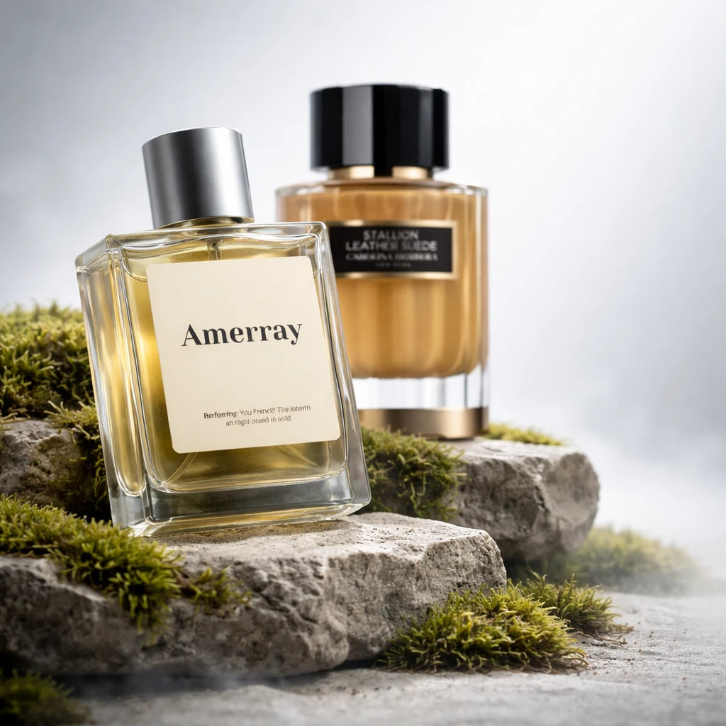 Flacon du parfum inspiré de Stallion Leather Suede de Carolina Herrera – Amerray Maroc