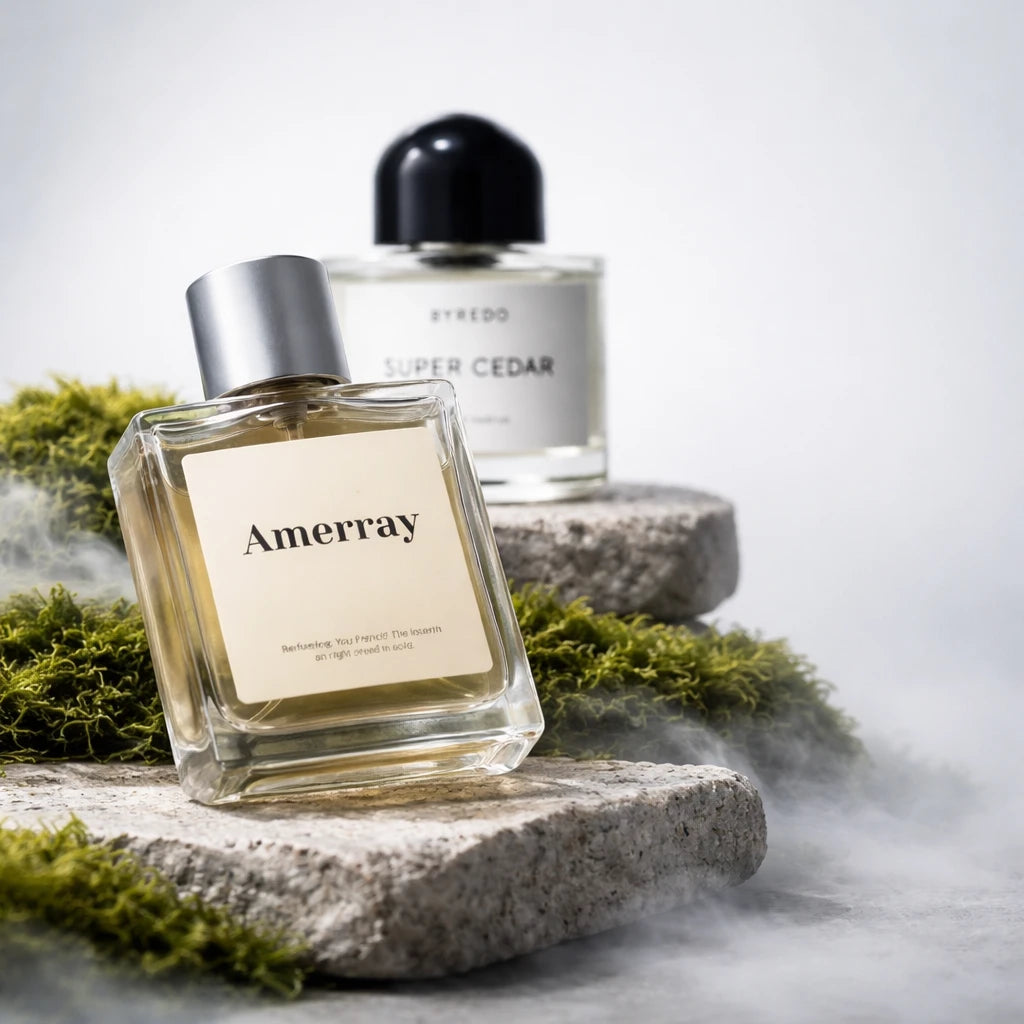 Flacon du parfum inspiré de Super Cedar de Byredo – Amerray Maroc