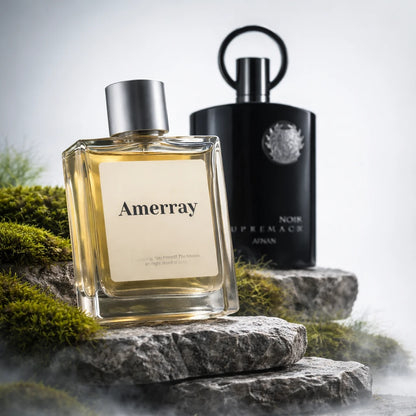 Flacon du parfum inspiré de Supremacy Noir de Afnan – Amerray Maroc
