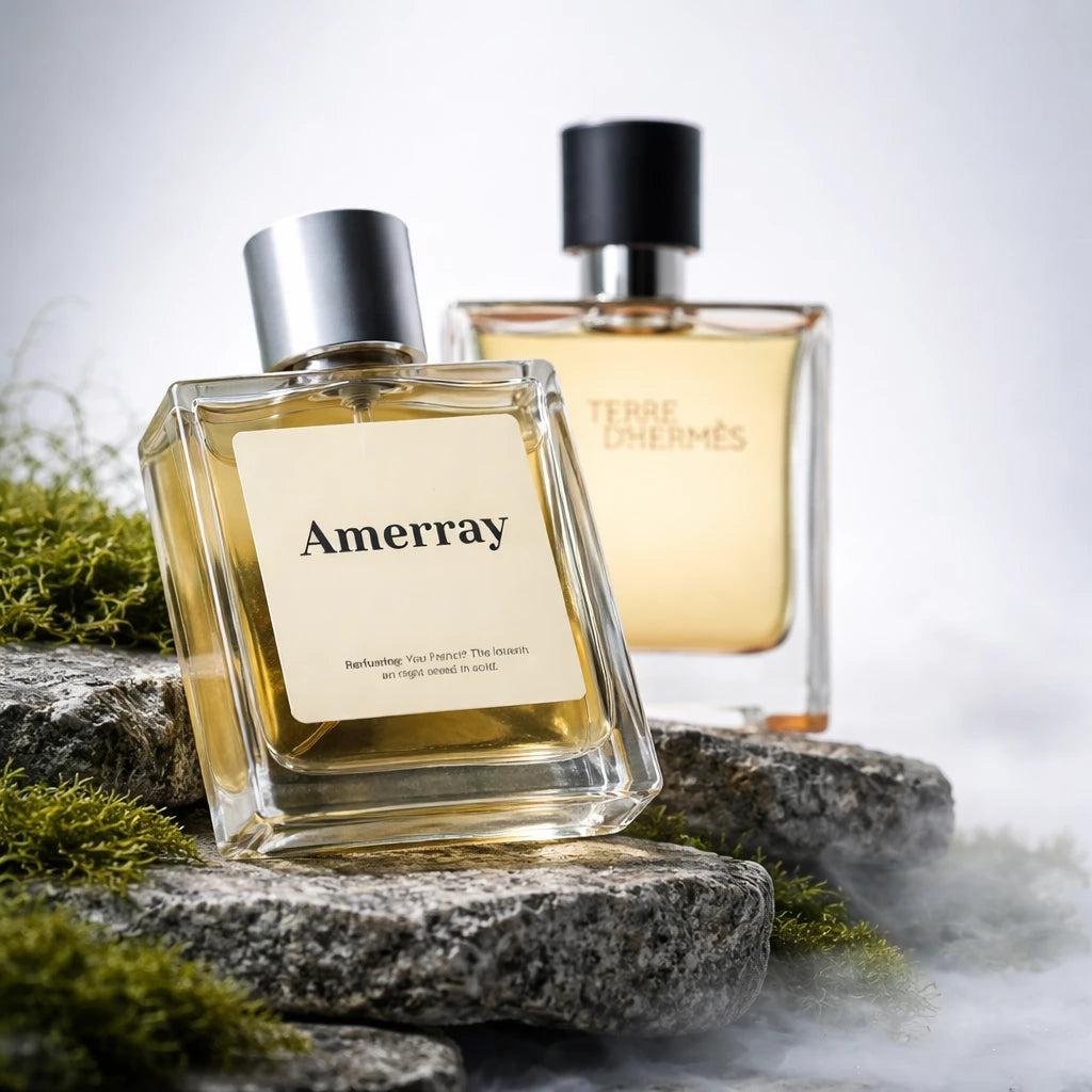 Bouteille du parfum AMERRAY Inspired By Terre d'Hermes Parfum, inspiré de Hermès - Maroc