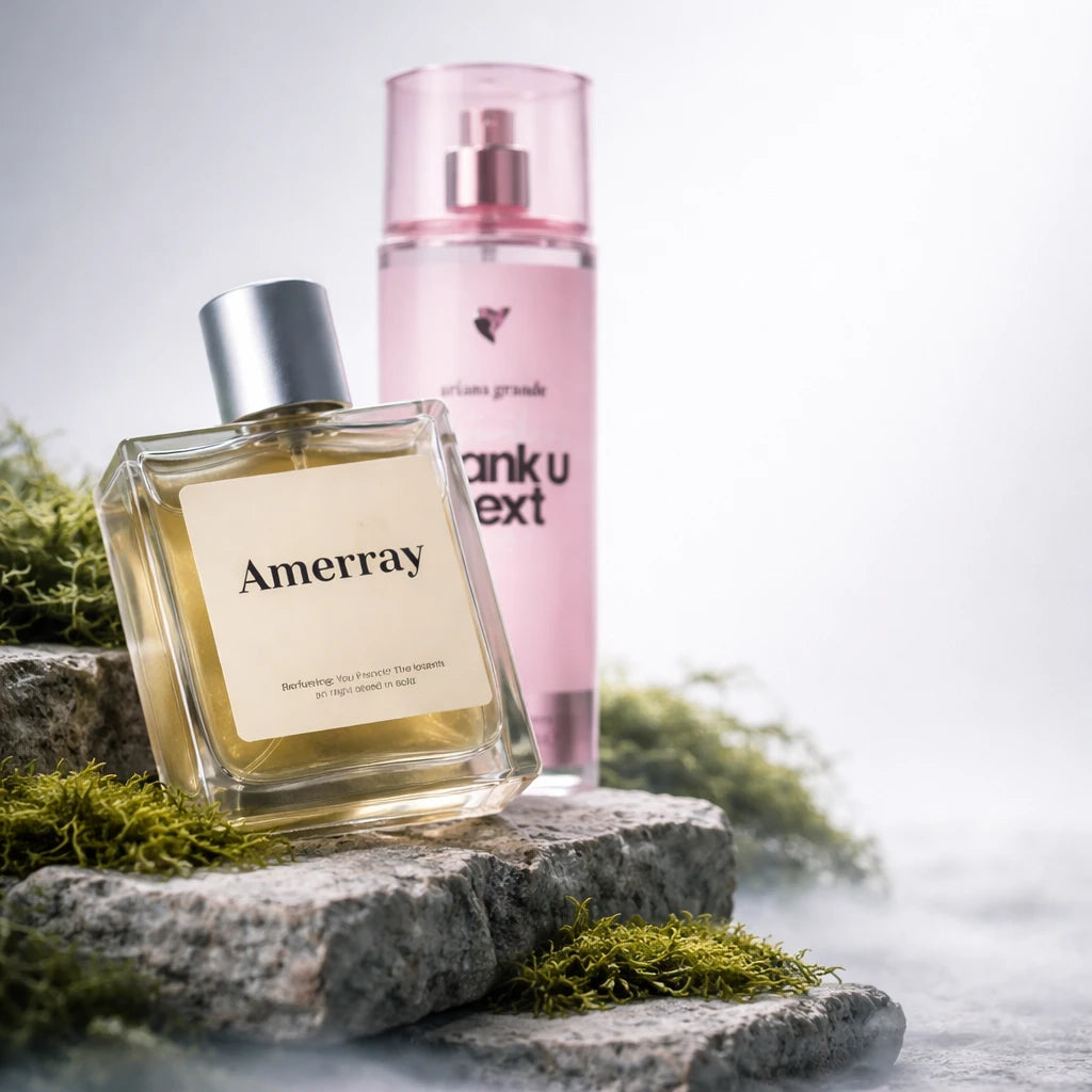 Flacon du parfum inspiré de Thank U, Next Body Mist de Ariana Grande – Amerray Maroc