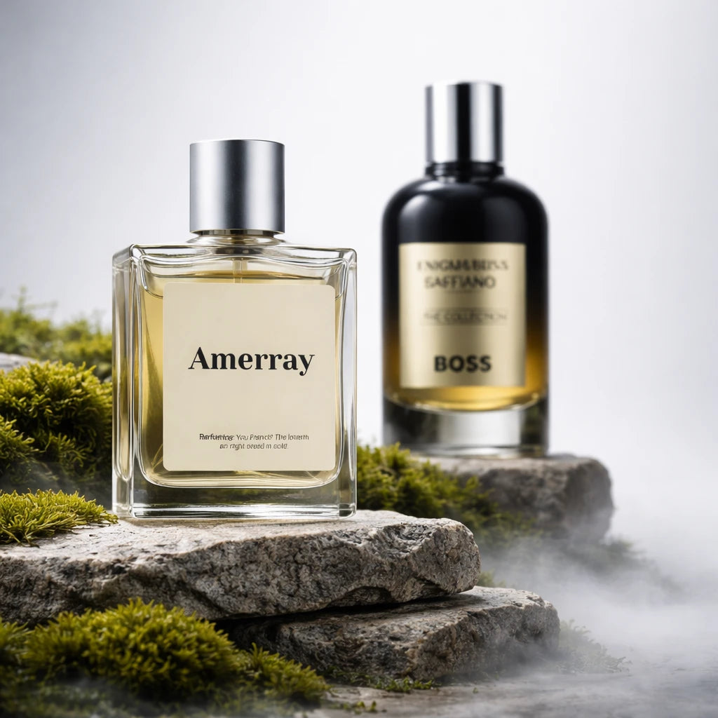 Bouteille du parfum AMERRAY Inspired By The Collection Enigmatic Saffiano, inspiré de Hugo Boss - Maroc
