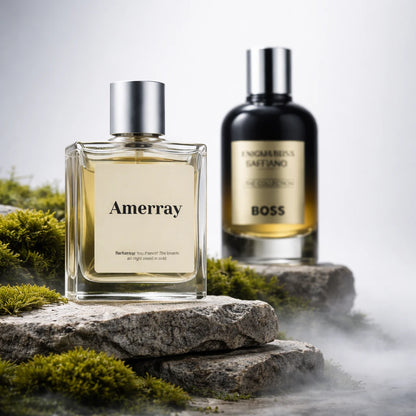 Bouteille du parfum AMERRAY Inspired By The Collection Enigmatic Saffiano, inspiré de Hugo Boss - Maroc