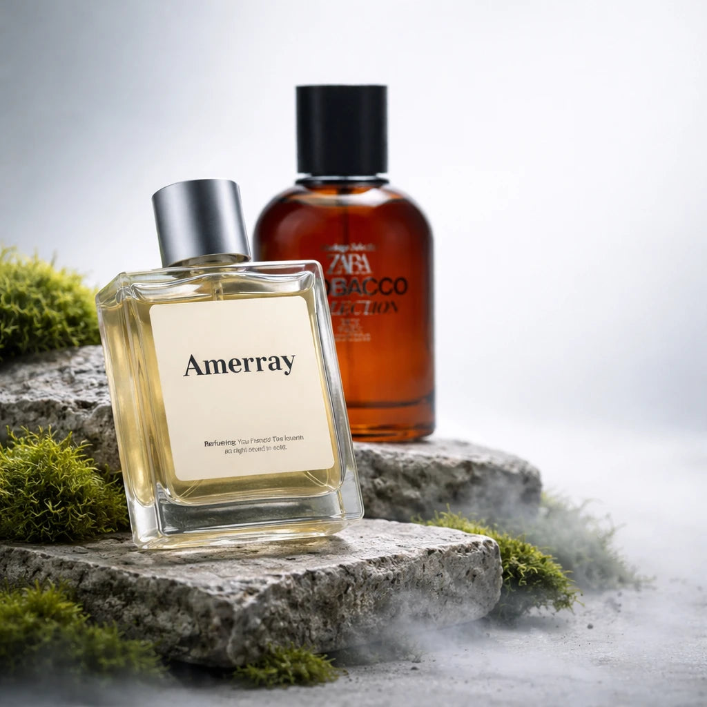 Flacon du parfum inspiré de Tobacco Collection Rich Warm Addictive 2021 de Zara – Amerray Maroc