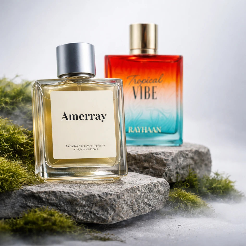Flacon du parfum inspiré de Tropical Vibe de Rayhaan – Amerray Maroc