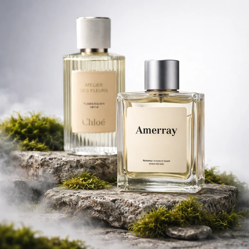 Bouteille du parfum AMERRAY Inspired By Tuberosa 1974, inspiré de Chloé - Maroc
