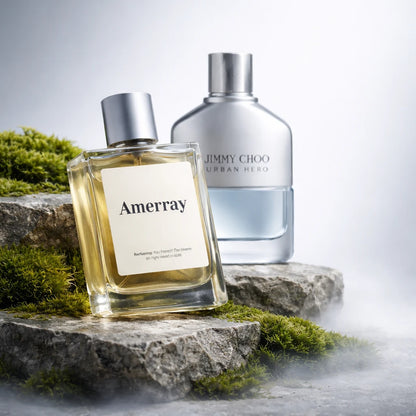 Bouteille du parfum AMERRAY Inspired By Urban Hero, inspiré de Jimmy Choo - Maroc