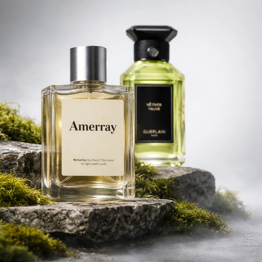 Flacon du parfum inspiré de Vétiver Fauve de Guerlain – Amerray Maroc