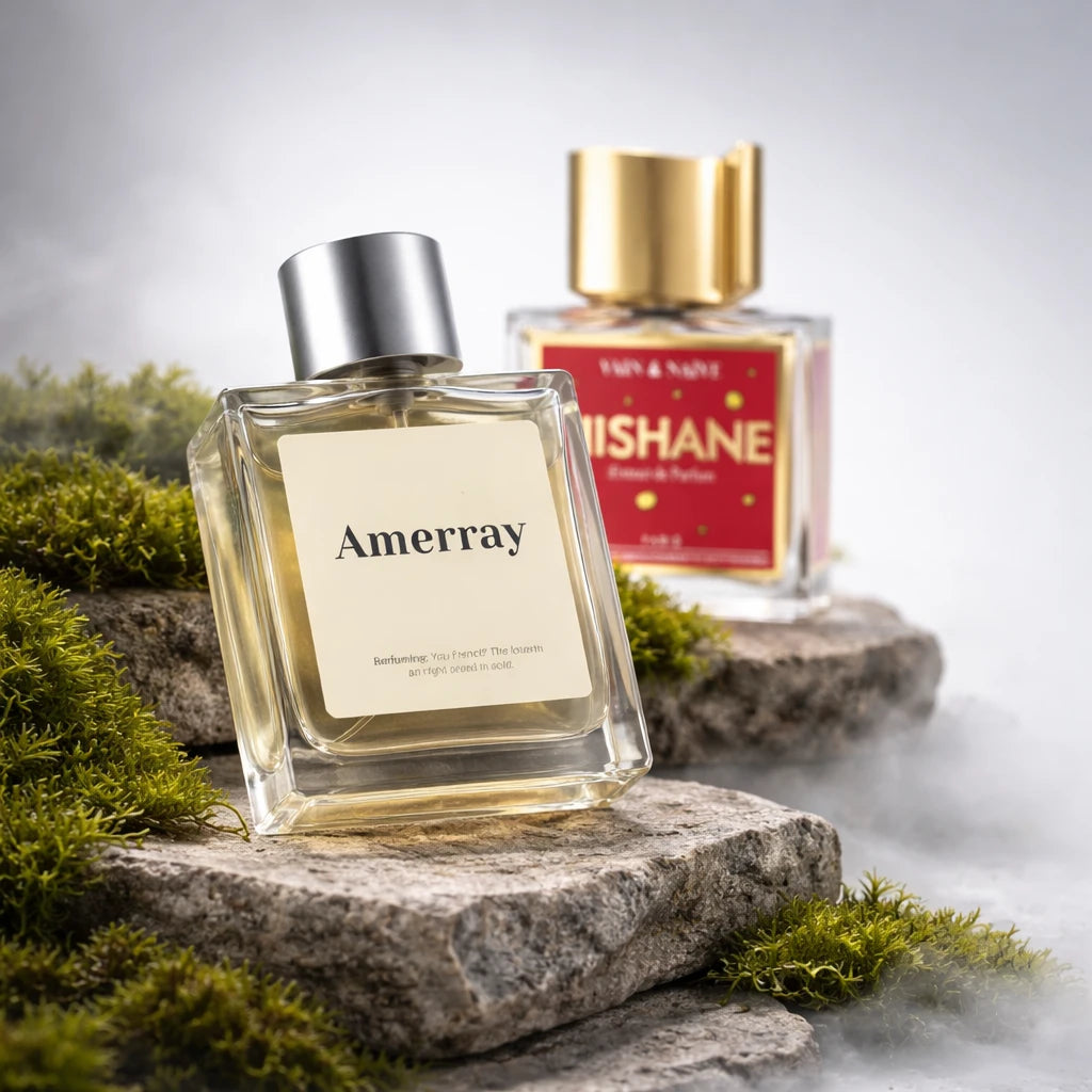 Flacon du parfum inspiré de Vain & Naïve de Nishane – Amerray Maroc