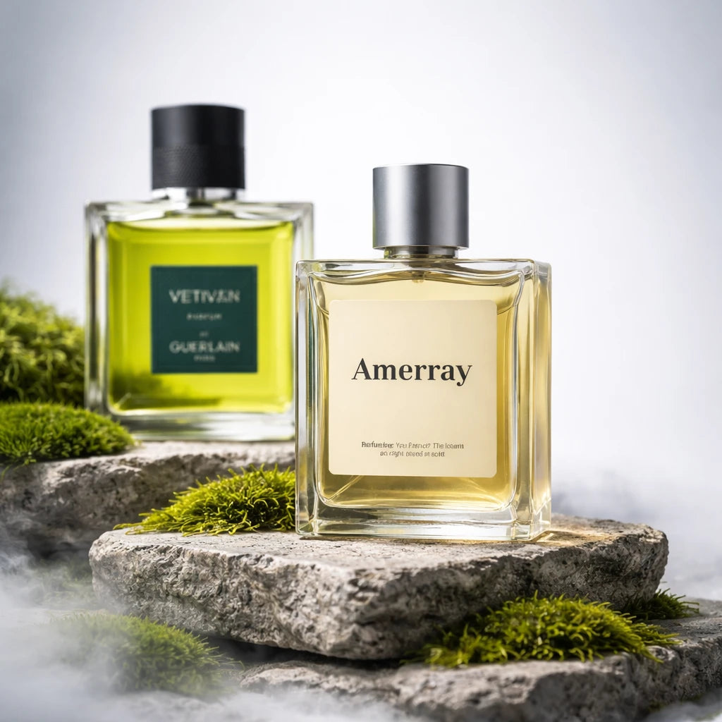 Flacon du parfum AMERRAY Inspired By Vetiver Parfum, inspiration Guerlain - Maroc