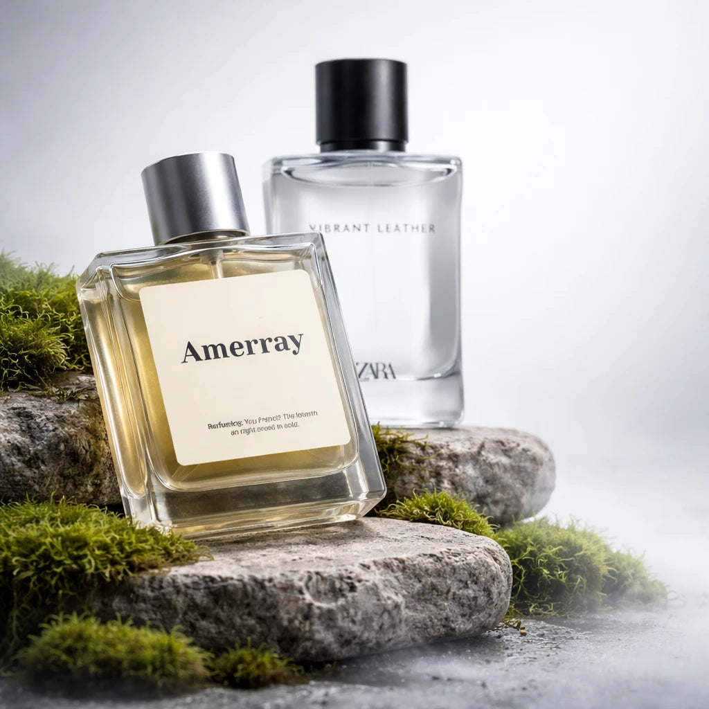 Flacon du parfum inspiré de Vibrant Leather Eau de Parfum de Zara – Amerray Maroc