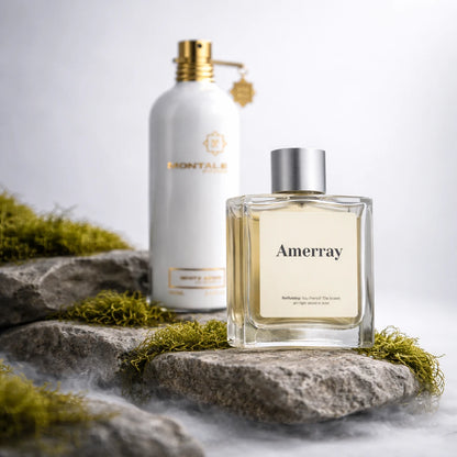 Flacon du parfum inspiré de White Aoud de Montale – Amerray Maroc