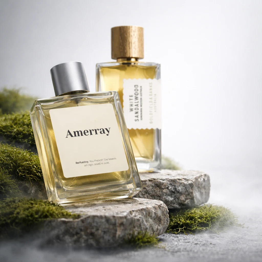 Flacon du parfum inspiré de White Sandalwood de Goldfield & Banks Australia – Amerray Maroc